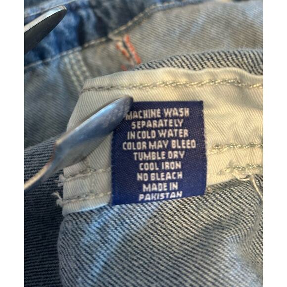 Skyline Wears Men's Size 32x32 Blue Denim Bib Overalls Dark Wash Wide Leg Fashio - Picture 14 of 16